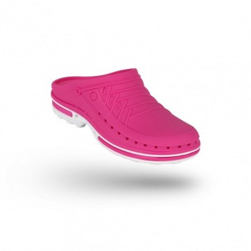 Wock clog 09 Fucsia Branco-2